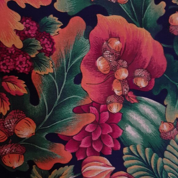 VIP Cranston Cotton Fall Autumn Fabric Orange Green 58.5" Wide 6 yards - Picture 4 of 7